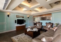 80平复式美式乡情屋 怀旧随性的家居设计效果图