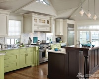 案例：让爱家清爽满格 绿色橱柜盛装登场