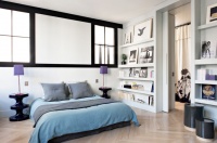 巴黎现代风玩色公寓 沉稳中性的家装案例效果图