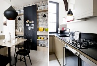 巴黎现代风玩色公寓 沉稳中性的家装案例效果图