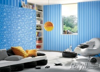 明艳墙面鲜活家 图案色彩拼起来更有张力