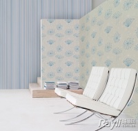 明艳墙面鲜活家 图案色彩拼起来更有张力