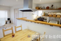 开放式厨房隐藏式橱柜 兼备通透感和隐私性