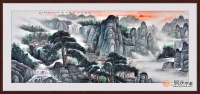 办公室装饰画 办公室墙上装饰山水画
