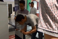 田亮来新展厅 金牌卫浴总经理“专业导购范儿”