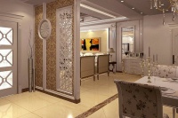 镂空雕花隔断效果图