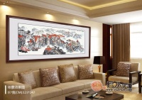 客厅装饰画万里长城 龙脉相传 家业兴旺