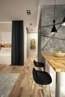 黑白灰色调潮爆的年轻夫妇小户型住宅家装案例