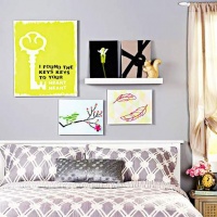 用边角布料巧做背景墙  省钱！节约！好好看