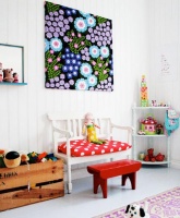 用边角布料巧做背景墙  省钱！节约！好好看