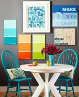 用边角布料巧做背景墙  省钱！节约！好好看