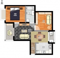 【混搭民族风】  青年夫妻的小户家装案例