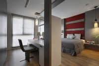 台中优雅灰色调三居住宅