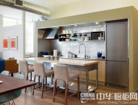 可移动的厨房 滑动岛台橱柜设计