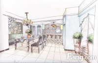 85平的小户型地中海装修 让家在蓝白之间清爽无比