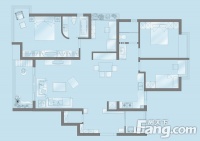 85平的小户型地中海装修 让家在蓝白之间清爽无比