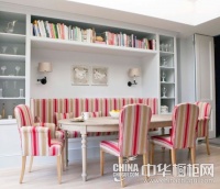 混搭别墅东西式结合 乳白+浅灰橱柜设计