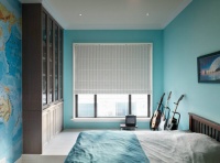 案例：时尚温馨美式家 灰蓝色橱柜清新灵动