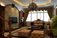 欧式客厅装饰效果图