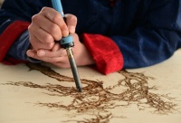 独一无二传统手工艺品 百年巧匠木绘拼花