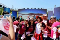 舞彩浅山登山文化节 “上演”中韩明星对抗赛