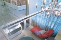 欧式田园挑高客厅吊灯效果图