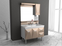 安华卫浴新品浴室柜亮相上海厨卫展