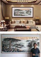 客厅装饰画 蒋伟《迎客松》风水画作品赏析