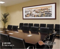 办公室字画风水 推荐国画家蒋伟万里长城图