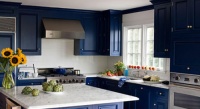 案例：8款清新蓝色橱柜 夏日厨房清爽主张