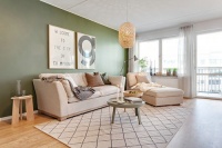 瑞典绿色森林系主题设计公寓