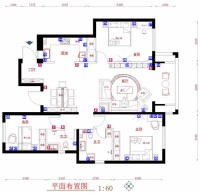 简欧风格的三居室开关插座设计及预算单