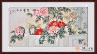 餐厅背景墙装饰画 国画花鸟画是首选