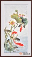 餐厅背景墙装饰画 国画花鸟画是首选