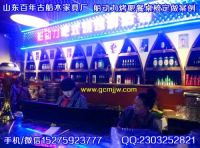 老船木饰面板酒吧餐桌椅厂家推荐