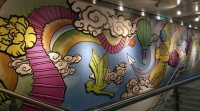 蒙娜丽莎陶瓷艺术壁画亮相成都地铁