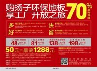 8月1日扬子地板工厂团购直销节（鲁豫站）