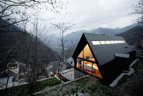 House at the Pyrenees，Aran Valley. Spain. 