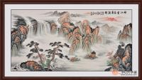办公室山水画 助您日进斗财源滚滚来