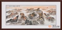 办公室挂什么字画好 山水画背有靠山基业永固