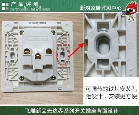 活动铁片安装孔距设计，安装更容易