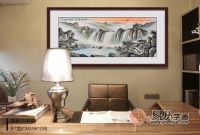 办公室挂画风水 办公室风水山水画