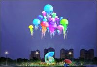 民众热议”世界灯都“的古镇灯光文化节