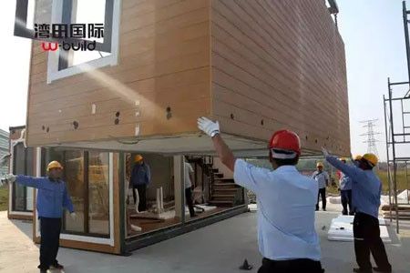 卓达集团3D别墅湾田国际搭建现场