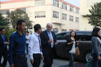 双11序曲:美国加州市长到访贝尔地板工业园