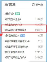 借势营销? 怀孕做家务话题火爆微博