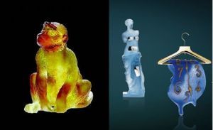 Daum灵猴摆件和艺术家系列琉璃作品