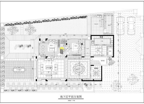  9.观澜翡翠湾别墅地下室平面设计图