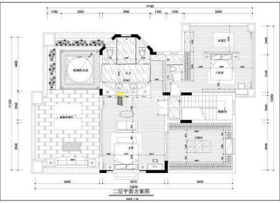 11.观澜翡翠湾别墅二层平面设计图