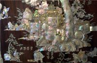 古越红木二十四孝螺钿家具 变身启蒙“绘本”